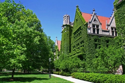 University of Chicago campus building top universities for MS in USA