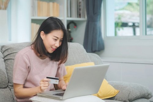 Girl paying her fees at UC Berkeley
