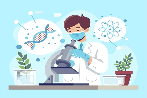 Biotechnologist at work - career options in biotechnology